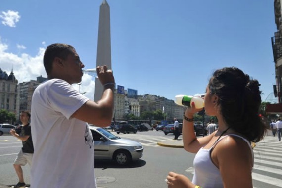 It is hot in Buenos Aires!