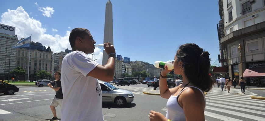 It is hot in Buenos Aires!