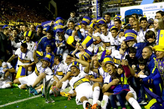 Boca Juniors win their 25th Argentine soccer league title
