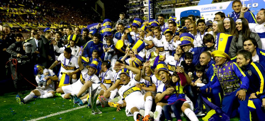 Boca Juniors win their 25th Argentine soccer league title